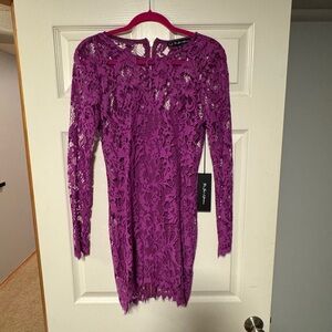 Purple For Love and Lemons Lace Dress